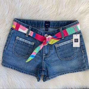 Gap kids shorts with belt  size 10 NWT